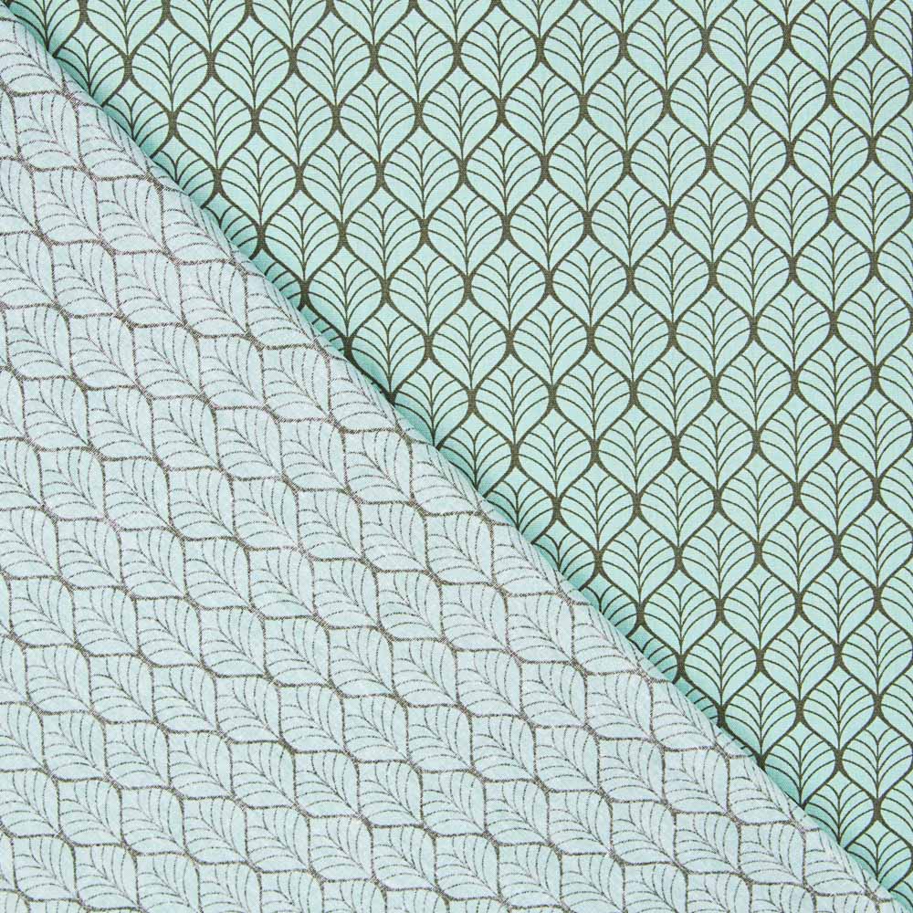 Popeline Botanique Vert Menthe - Ribes y Casals