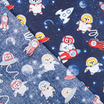 Popeline Oeko-Tex® Astronaute Hibou - Ribes y Casals