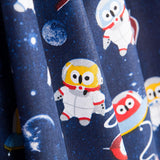 Popeline Oeko-Tex® Astronaute Hibou - Ribes y Casals