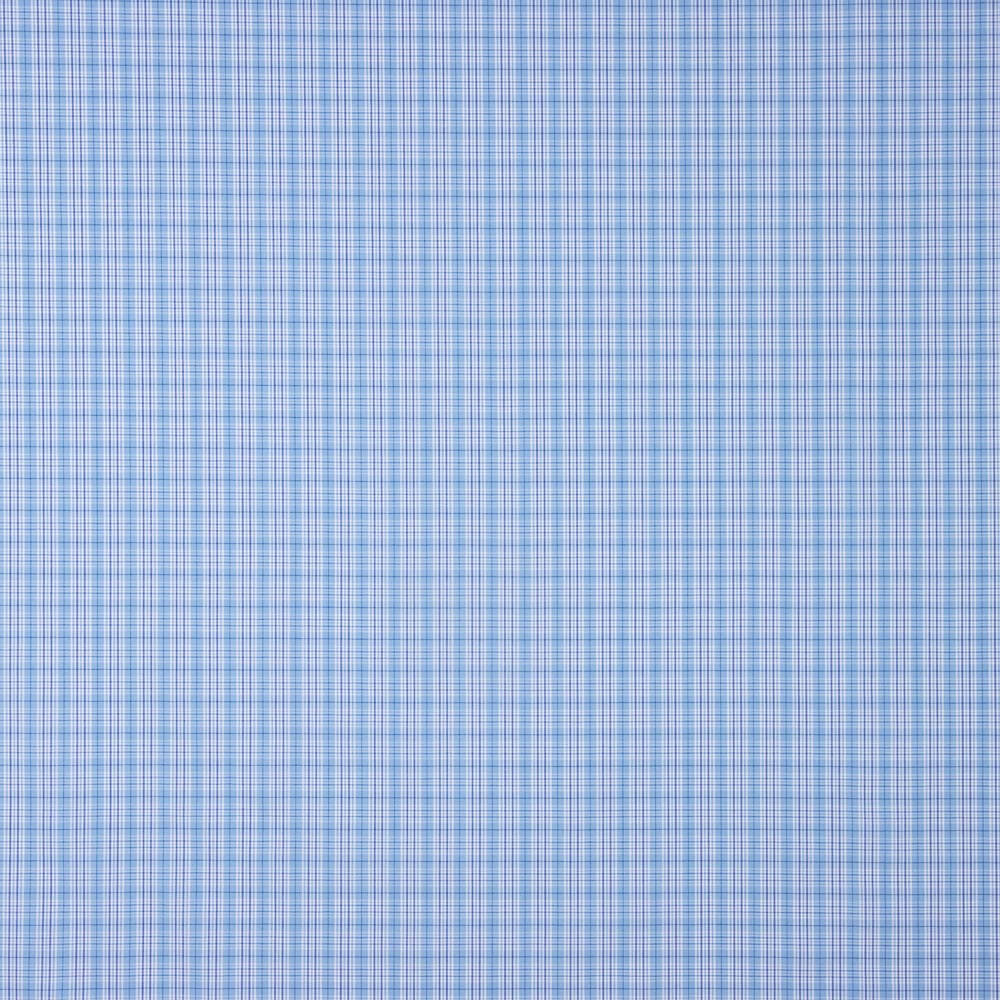 Popeline de chemise à carreaux bleus - Ribes y Casals