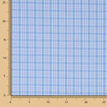 Popeline de chemise à carreaux bleus - Ribes y Casals