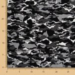 Popeline Camouflage Gris - Ribes y Casals