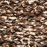 Popeline Camouflage Marron - Ribes y Casals