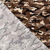 Popeline Camouflage Marron - Ribes y Casals