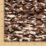 Popeline Camouflage Marron - Ribes y Casals