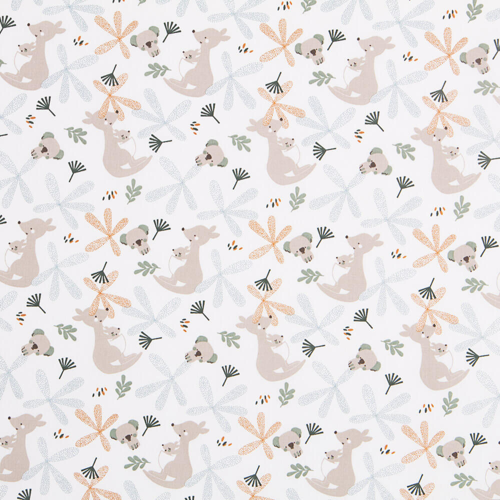 Popeline Kangourous Beige Oeko-Tex® - Ribes y Casals