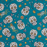 Popeline Catrina Deco Aigue Marine - Ribes y Casals