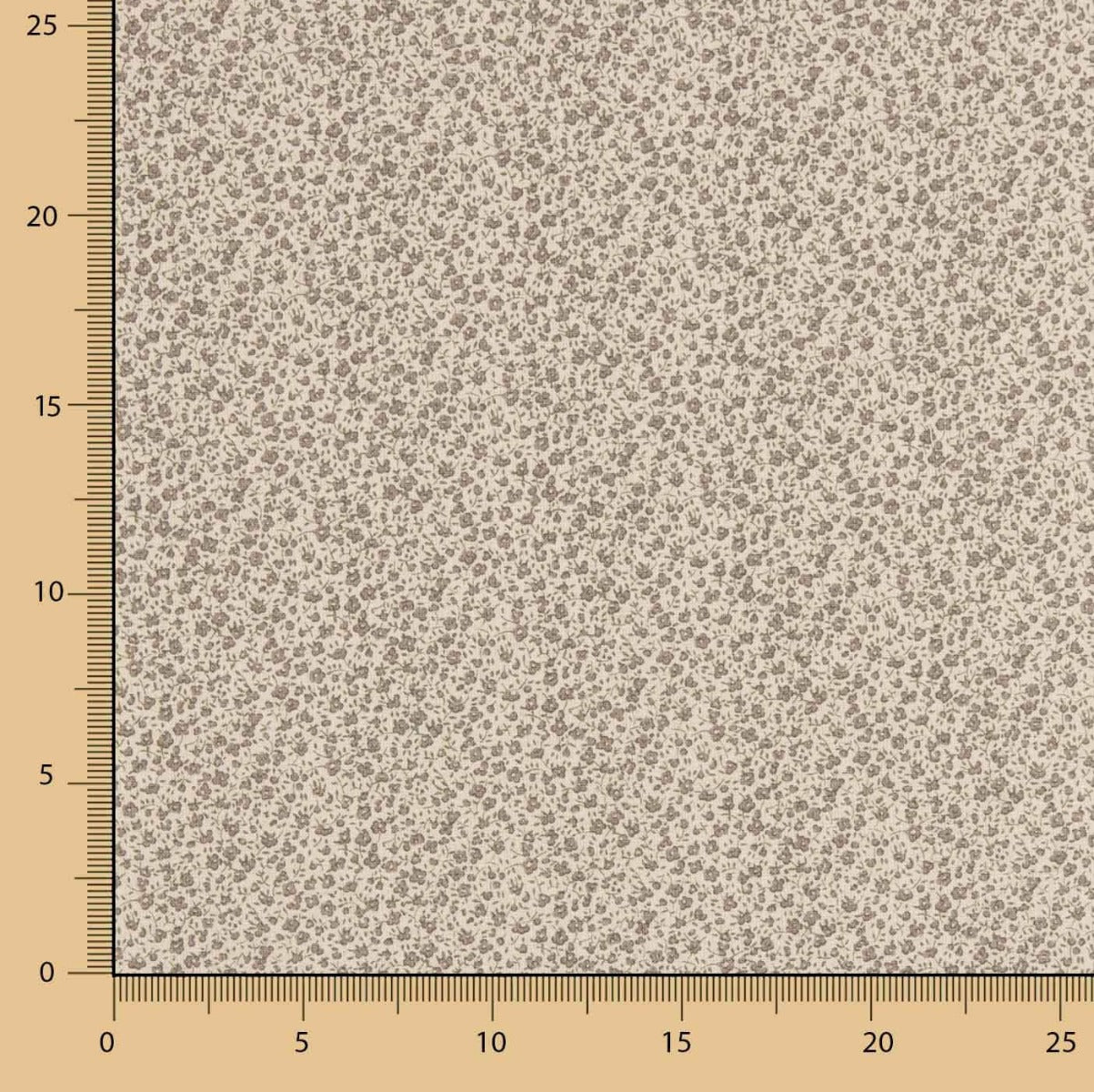 Popeline imprimée Orange Blossom Raw - Ribes y Casals