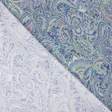 Popelín Estampado Cachemire Azules - Ribes y Casals