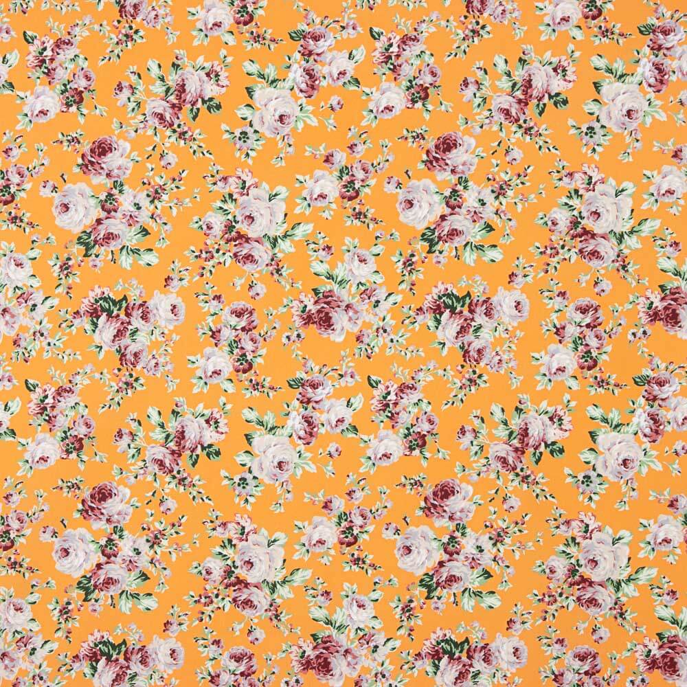 Retal Popelín Estampado Flamenca Cretona Amarillo Huevo 140x140 cm - Ribes y Casals