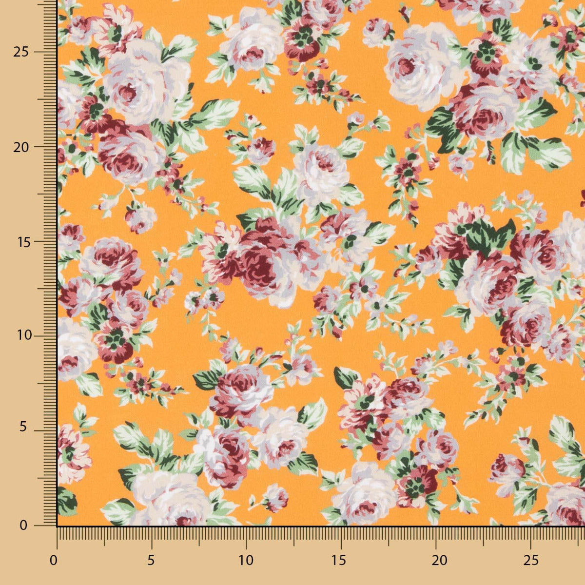 Cretonne Popeline Imprimé Flamenco Jaune Oeuf - Ribes y Casals