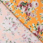 Cretonne Popeline Imprimé Flamenco Jaune Oeuf - Ribes y Casals