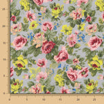 Popeline Cretonne Imprimé Flamenco Vert Sauge - Ribes y Casals