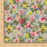 Popeline Cretonne Imprimé Flamenco Vert Sauge - Ribes y Casals