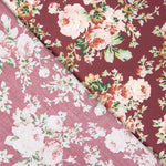 Popeline Imprimé Flamenco Bordeaux Cretonne - Ribes y Casals
