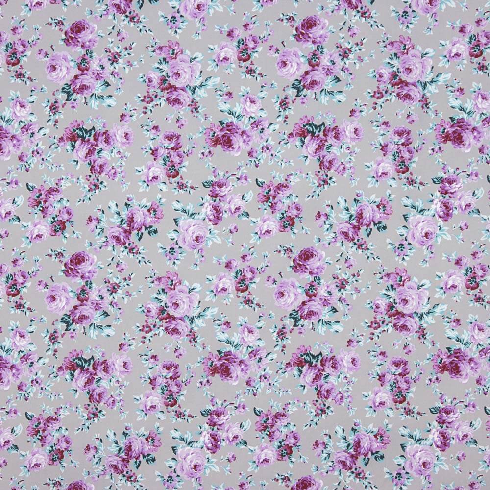 Cretonne Popeline Imprimé Flamenco Taupe - Ribes y Casals