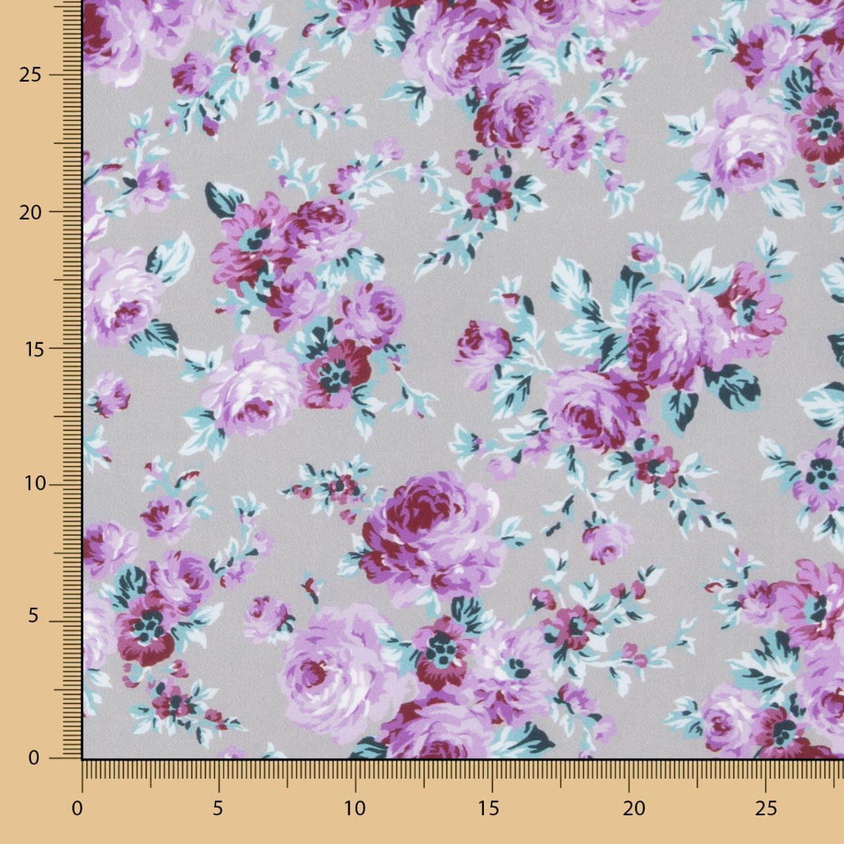 Cretonne Popeline Imprimé Flamenco Taupe - Ribes y Casals