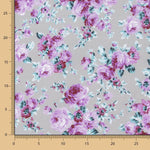 Cretonne Popeline Imprimé Flamenco Taupe - Ribes y Casals