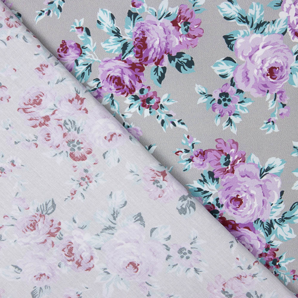 Cretonne Popeline Imprimé Flamenco Taupe - Ribes y Casals