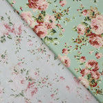 Cretonne Popeline Imprimé Flamenco Vert Clair - Ribes y Casals