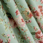 Cretonne Popeline Imprimé Flamenco Vert Clair - Ribes y Casals