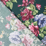 Cretonne Popeline Imprimé Flamenco Vert Foncé - Ribes y Casals