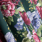 Cretonne Popeline Imprimé Flamenco Vert Foncé - Ribes y Casals