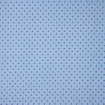 Popeline Imprimé Flamand Pois 10mm Bleu Baltique - Ribes y Casals