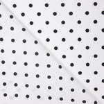 Popeline Pois Imprimé Flamenco 10mm Blanc - Ribes y Casals