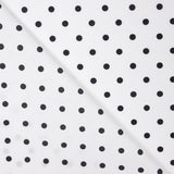 Popeline Pois Imprimé Flamenco 10mm Blanc - Ribes y Casals