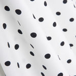 Popeline Pois Imprimé Flamenco 10mm Blanc - Ribes y Casals