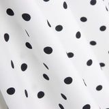 Popeline Pois Imprimé Flamenco 10mm Blanc - Ribes y Casals