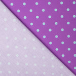 Popeline Pois Imprimé Flamenco 10mm Violet - Ribes y Casals