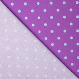 Popeline Pois Imprimé Flamenco 10mm Violet - Ribes y Casals