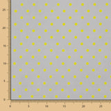 Popeline Imprimé Pois Flamenco 10mm Taupe - Ribes y Casals