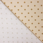 Popeline Imprimé Flamenco Pois 10mm Tan - Ribes y Casals