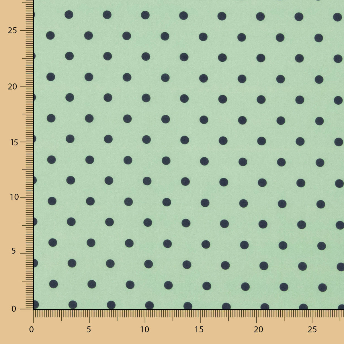 Popeline Pois Imprimé Flamenco 10mm Vert Clair - Ribes y Casals