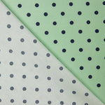 Popeline Pois Imprimé Flamenco 10mm Vert Clair - Ribes y Casals