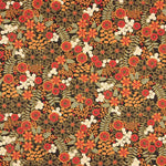 Coton imprimé fleur de lys noir - Ribes y Casals