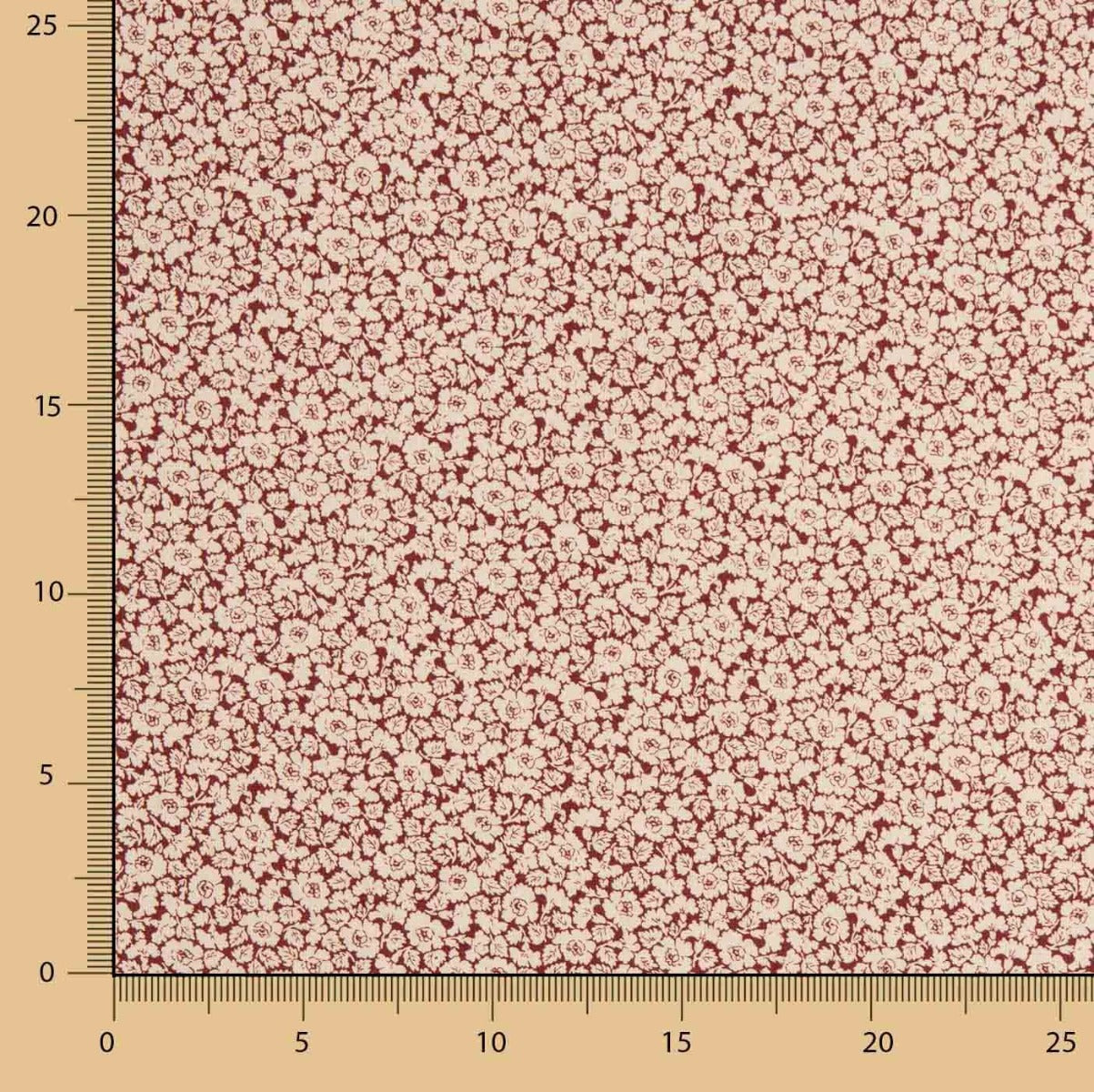 Popeline imprimée Florette Grana - Ribes y Casals