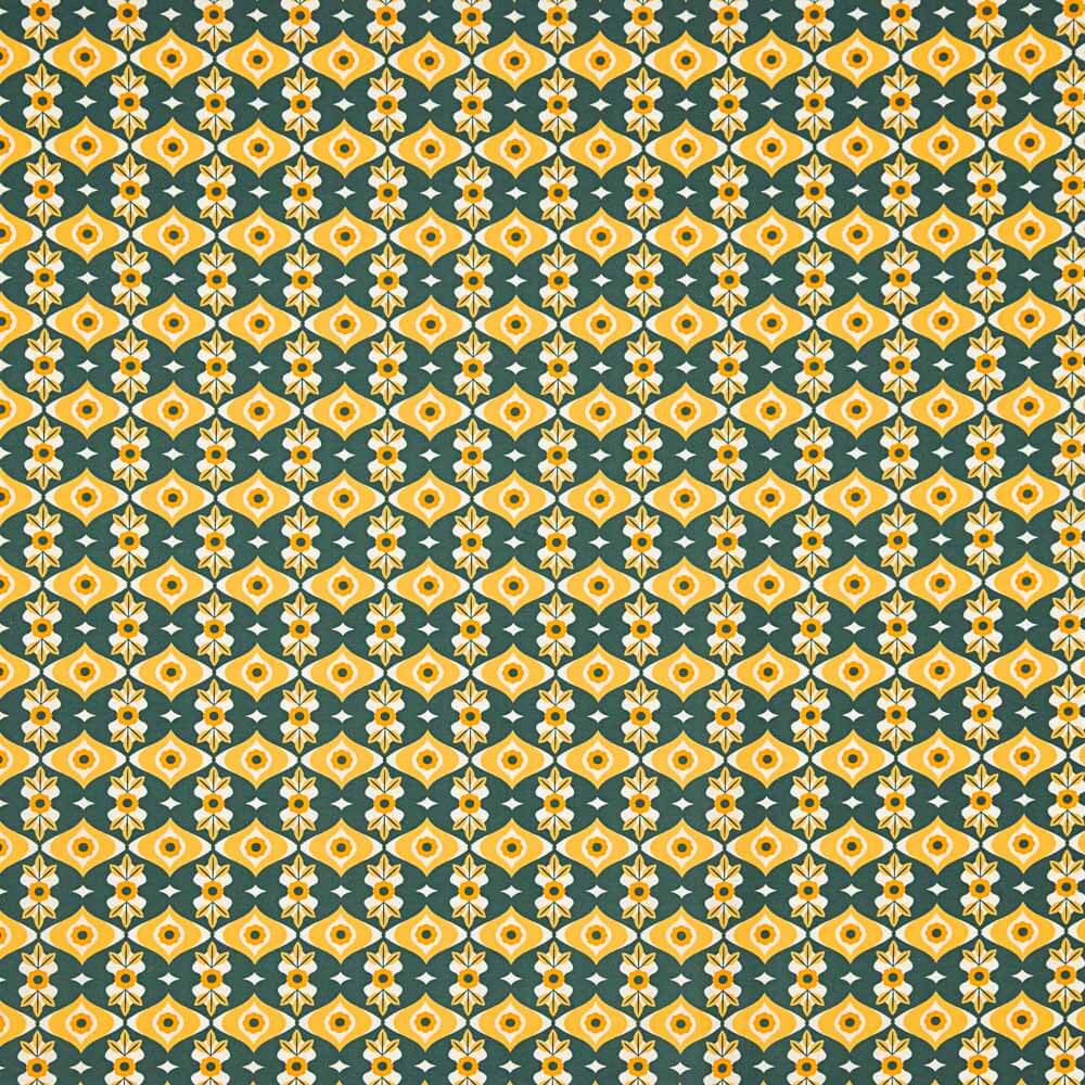 Popeline Géo Ocre - Ribes y Casals