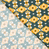 Popeline Géo Ocre - Ribes y Casals