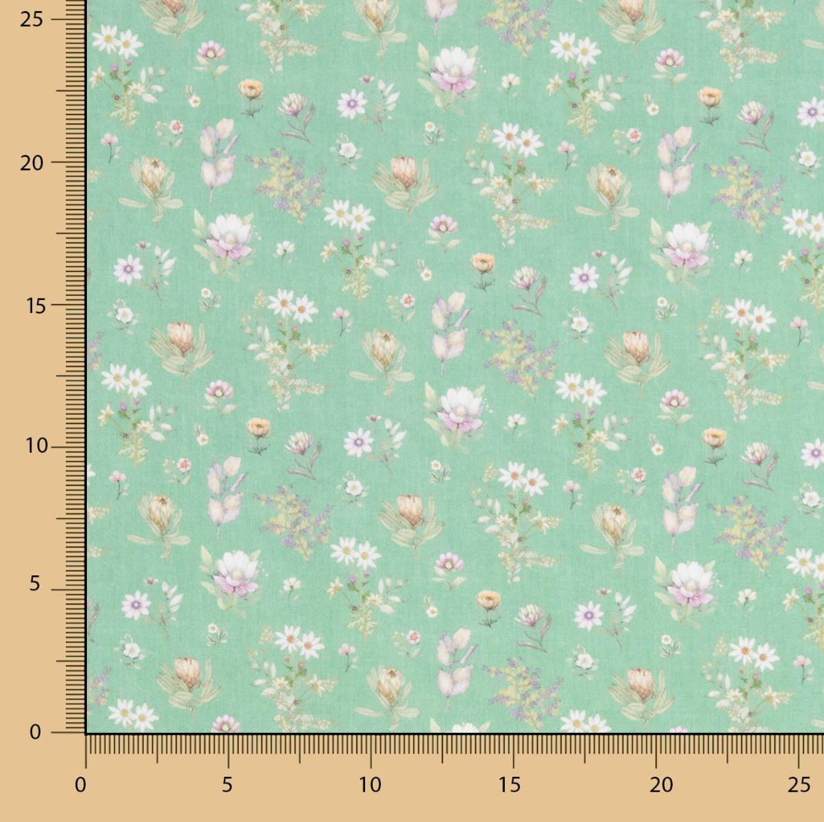 Popeline imprimée début du printemps - Ribes y Casals