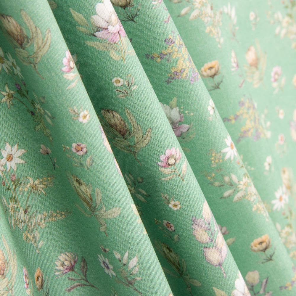 Popeline imprimée début du printemps - Ribes y Casals