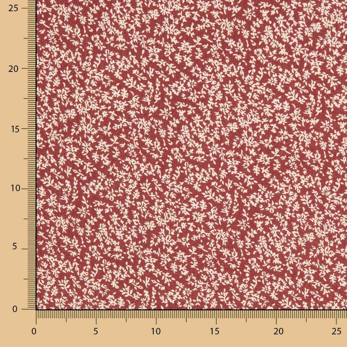 Popeline imprimée Rouse Grana - Ribes y Casals