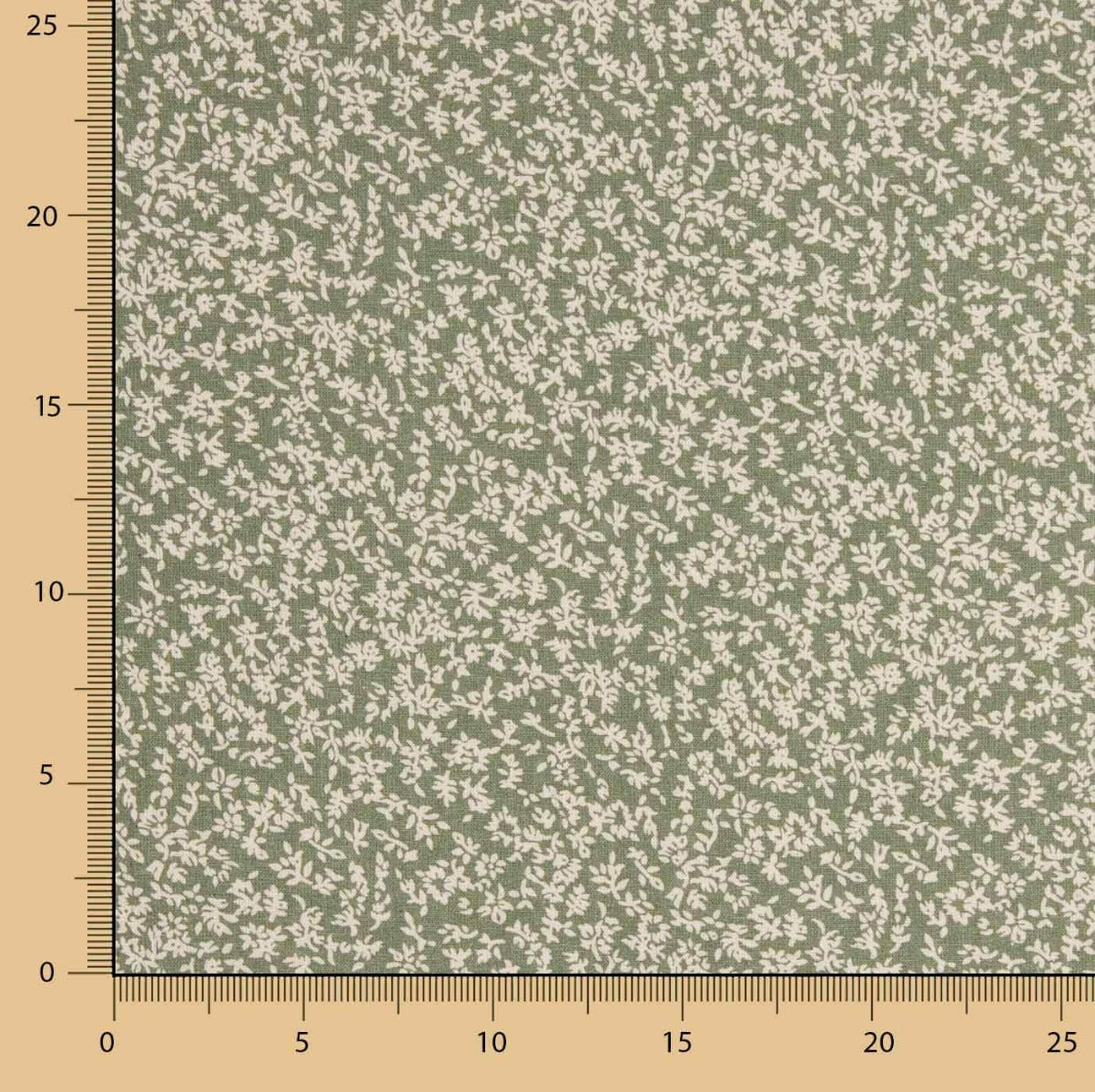 Popeline imprimée Rouse Green - Ribes y Casals