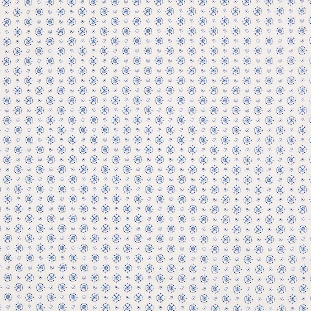 Popeline Fleur Vintage Bleu - Ribes y Casals