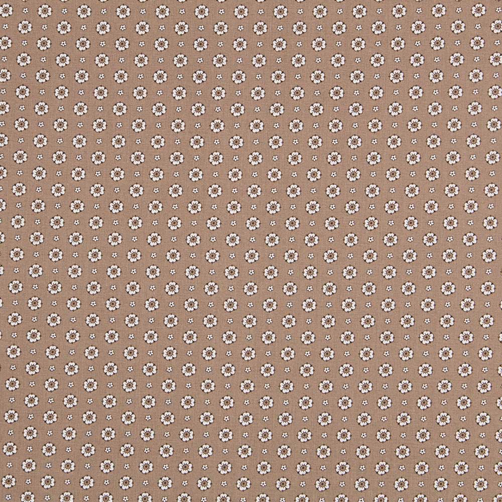 Popeline Fleur Vintage Beige - Ribes y Casals