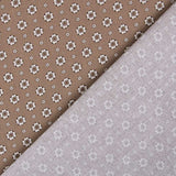 Retal Popelín Flor Retro Beige 65x140 cm - Ribes y Casals