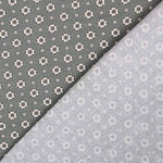 Popeline Fleur Vintage Gris - Ribes y Casals